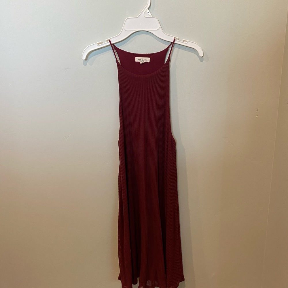 Maroon mini dress
